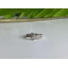 925 Sterling Silver White Topaz Ring Size 9