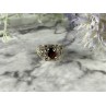 925 Sterling Silver Garnet & Marcasites Ring Size 6.75