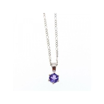 925 Sterling Silver Iolite Chain with Pendant