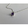 925 Sterling Silver Iolite Chain with Pendant
