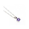 925 Sterling Silver Iolite Chain with Pendant