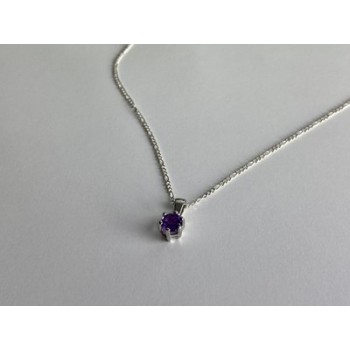 925 Sterling Silver Iolite Chain with Pendant