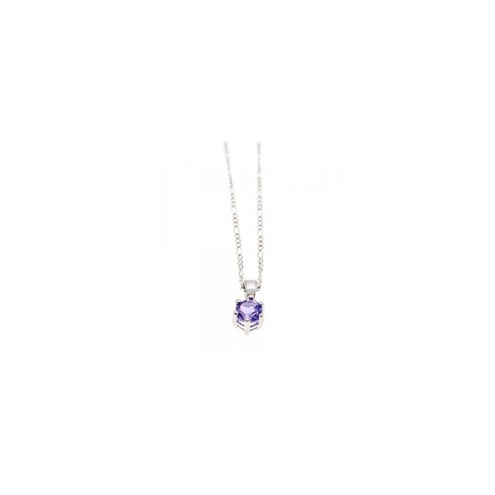 925 Sterling Silver Iolite Chain with Pendant