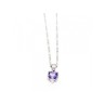 925 Sterling Silver Iolite Chain with Pendant