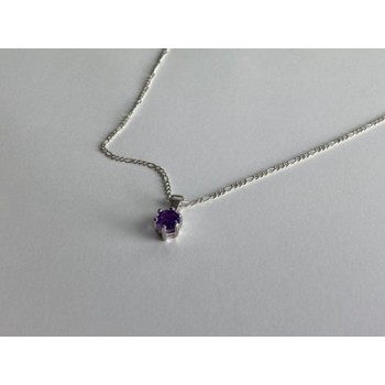 925 Sterling Silver Iolite Chain with Pendant