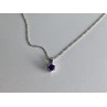 925 Sterling Silver Iolite Chain with Pendant