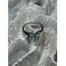 925 Sterling Silver Topaz Ring Size 6