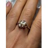 925 STERLING SILVER PEARLS & RUBY RING SIZE 8