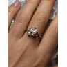 925 STERLING SILVER PEARLS & RUBY RING SIZE 8