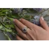 925 Sterling Silver Purple Tourmaline Ring Size 8