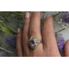 925 Sterling Silver Purple Tourmaline Ring Size 8
