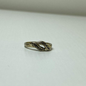 925 Sterling Silver Marcasites Ring Size 5.5