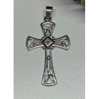 925 Sterling Silver Diamond Cross