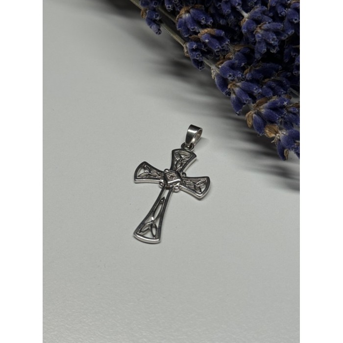 925 Sterling Silver Diamond Cross