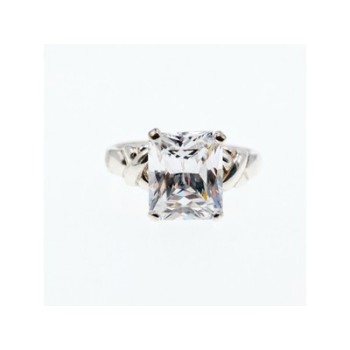 925 Sterling Silver CZ Ring Size 11.5