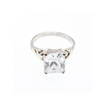 925 Sterling Silver CZ Ring Size 11.5