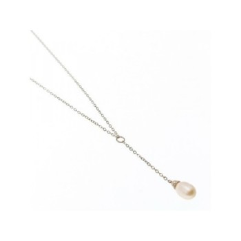 925 Sterling Silver Pearl Necklace Italy