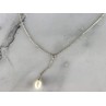 925 Sterling Silver Pearl Necklace Italy
