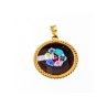 925 Sterling Silver Gold Plated Enamel Pendant