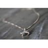 925 Sterling Silver Starfish Chain With Pendant Italy