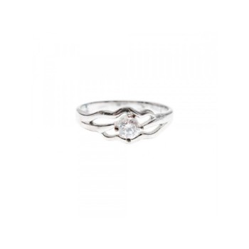925 Sterling Silver CZ Ring Size 7