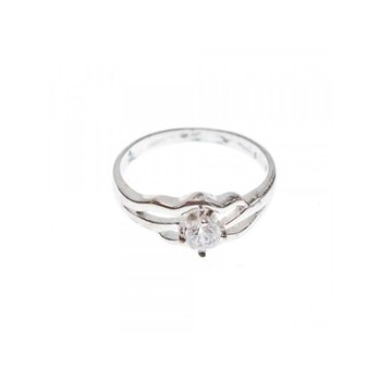 925 Sterling Silver CZ Ring Size 7