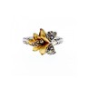 925 Sterling Silver Gold Plated CZ 