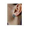 925 STERLING SILVER MULTICOLOR JASPER STUD EARRINGS