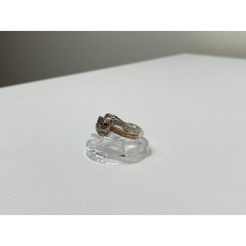 925 Sterling Silver Heliodor & White Beryl/goshenite Ring Size 7