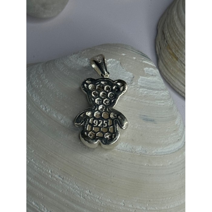 925 Sterling Silver Dragonfly Amethyst & Cz Pendant Length 1 inch