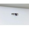 925 Sterling Silver Tanzanite & CZ Ring Size 8