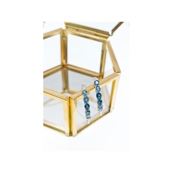 925 Sterling Silver Aquamarine Earrings