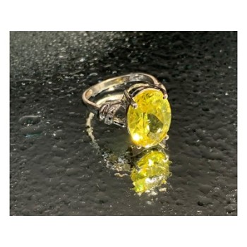 925 Sterling Silver CZ Ring Size 6.5