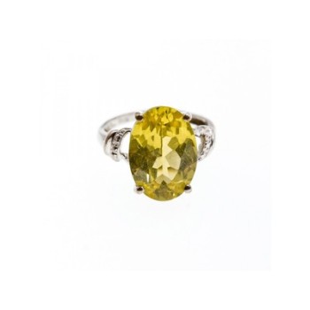 925 Sterling Silver CZ Ring Size 6.5