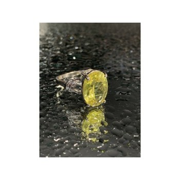 925 Sterling Silver CZ Ring Size 6.5