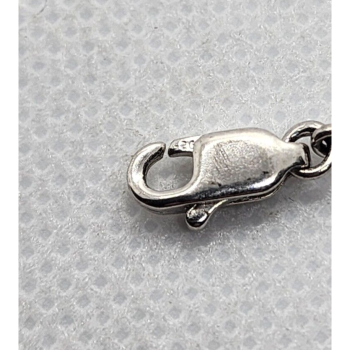 925 STERLING SILVER BLUE SAPPHIRES BRACELET SIZE 7.25 IN