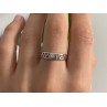 925 Sterling Silver CZ Band Ring Size 8