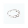 925 Sterling Silver CZ Band Ring Size 8