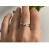 925 Sterling Silver CZ Band Ring Size 8