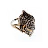 925 Sterling Silver Gold Plated Ring Size 7