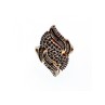 925 Sterling Silver Gold Plated Ring Size 7
