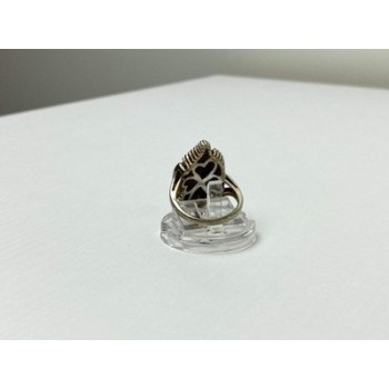 925 Sterling Silver Gold Plated Ring Size 7