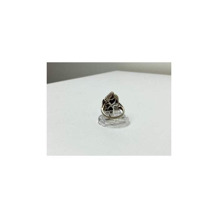 925 Sterling Silver Gold Plated Ring Size 7