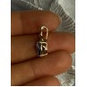 925 Sterling Silver Gold Plated Tanzanite Pendant Length 0.80 Inch