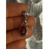 925 Sterling Silver Amber Pendant Length 1.20 Inch