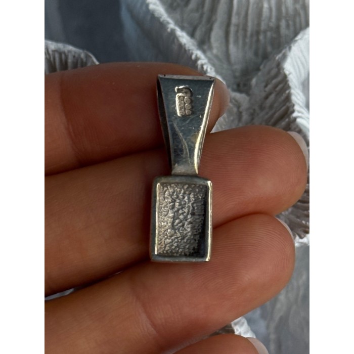 Vintage 925 Sterling Silver Carnelian Pendant Length 1.20 Inch