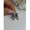 925 Sterling Silver Amethyst & Moonstone Earrings Length 1.30 Inch