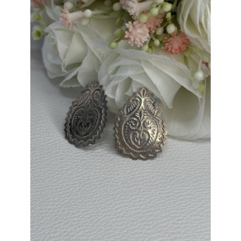 Vintage 925 Sterling Silver Earrings Length 0.95 Inch