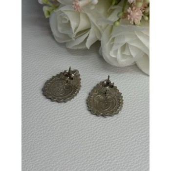 Vintage 925 Sterling Silver Earrings Length 0.95 Inch