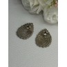 Vintage 925 Sterling Silver Earrings Length 0.95 Inch